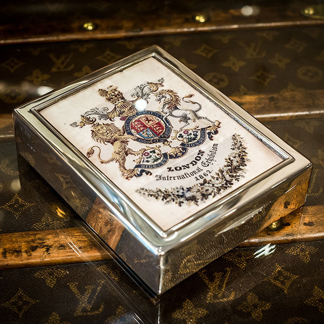 Silver Box With Royal Coat of Arms