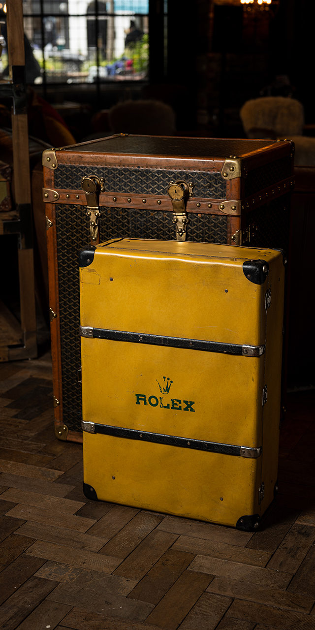 Rare Rolex Wooden Trunk Circa 1975